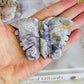 Stunning 10cm Natural Tiffany Stone Carved Butterfly On Stand