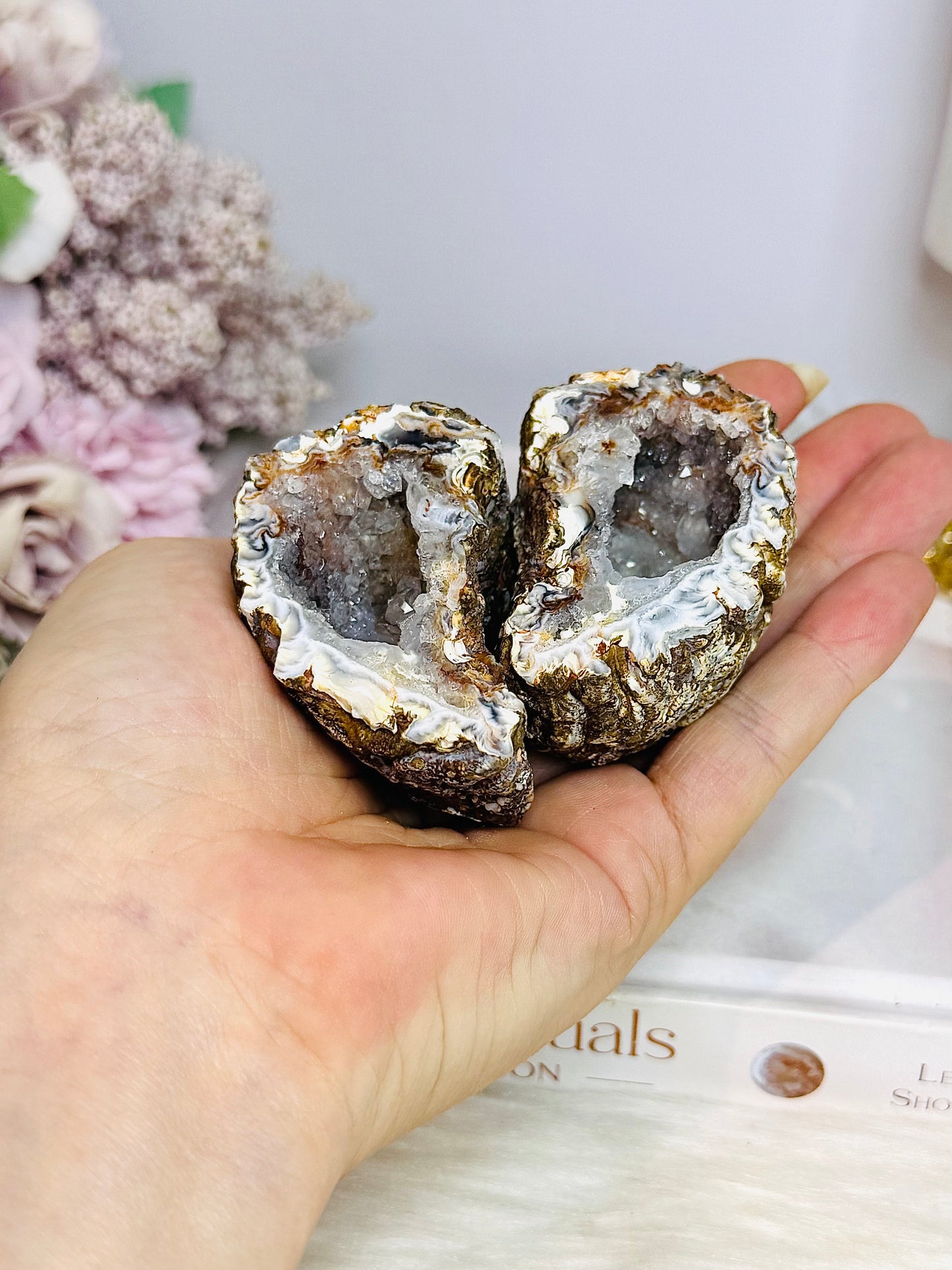 Druzy Agate Geode Set