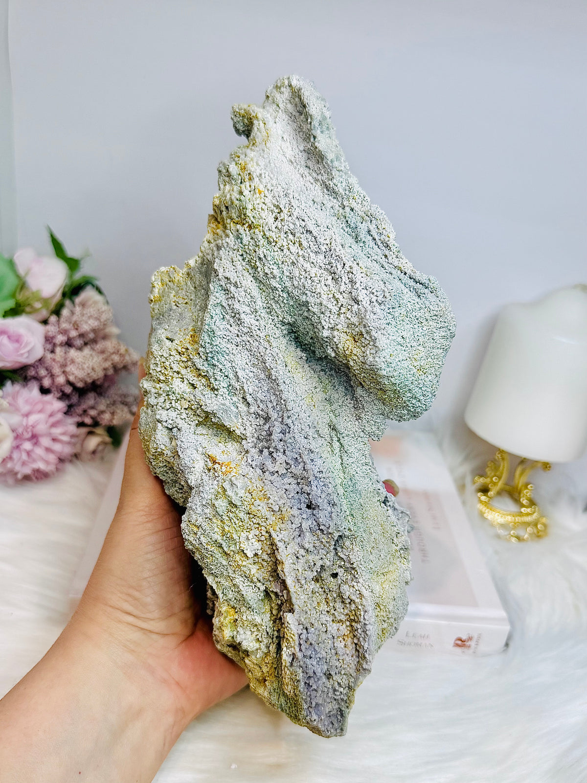 Huge Natural Grape Agate | Purple Chalcedony Specimen 26cm 2.15KG