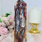 High Grade Druzy Mexican Lace Agate Chunky Tower 595g 18cm