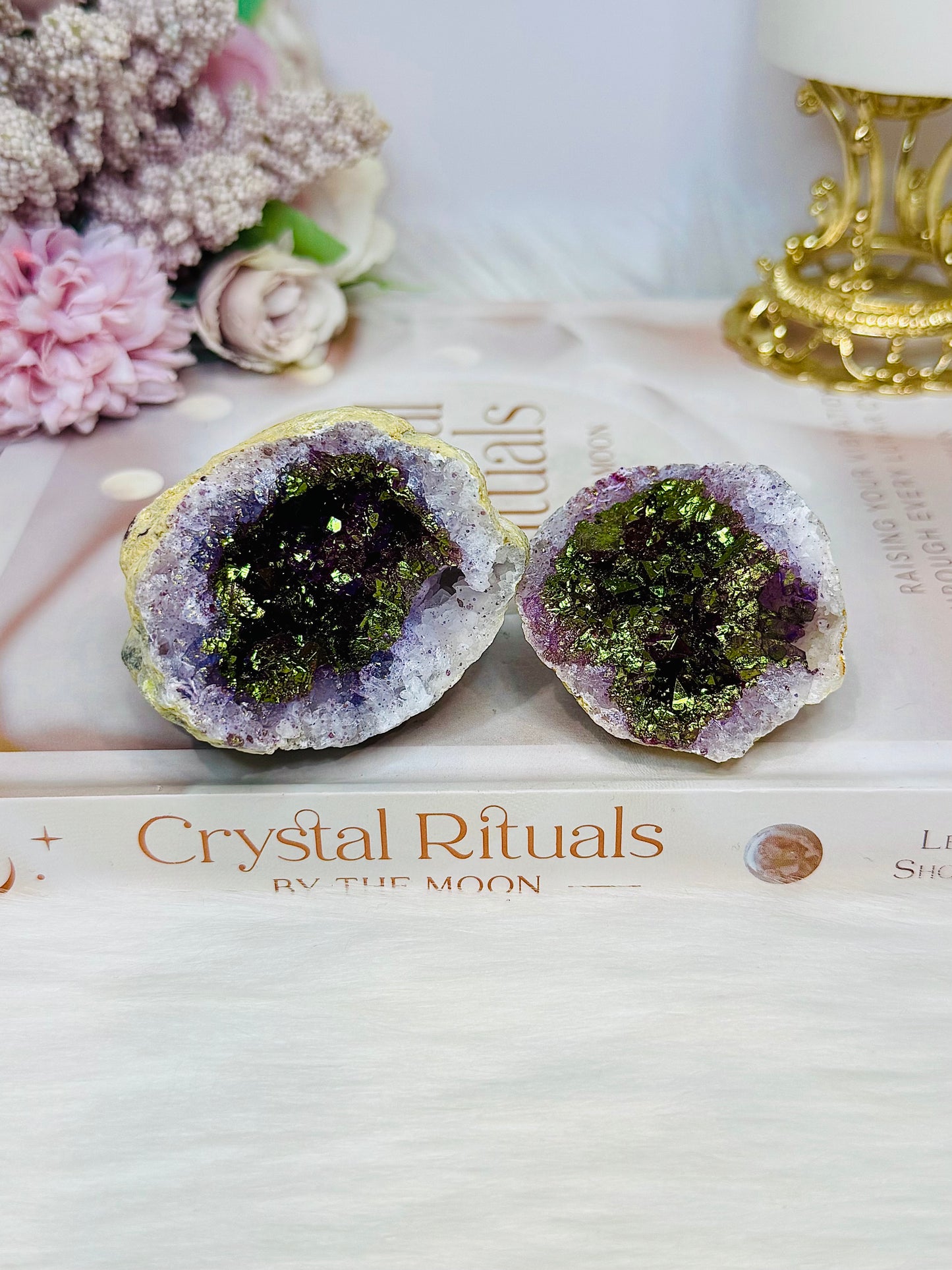 Aura Druzy Moroccan Geode (dyed) 175g