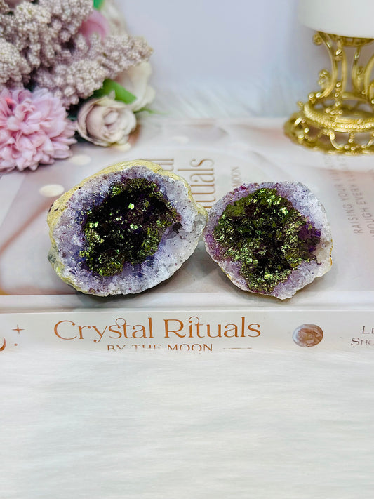 Aura Druzy Moroccan Geode (dyed) 175g