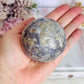 Gorgeous Natural Cherry Agate Carved Sphere On Stand 371grams