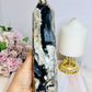 Large Volvano Agate Tower (UV Reactive) 22cm