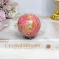 Thulite Sphere with Epidote 199g On Stand