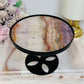Crazy Lace Amethyst Spinning Top Small Table H:10cm W:12cm