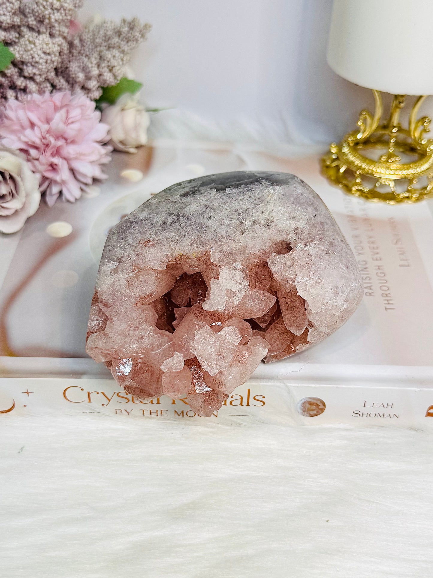 Large Natural Pink Lithium Freeform 11cm 600g