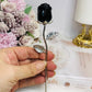 Black Obsidian Forever Rose 15cm