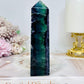 High Grade Fluorite Tower 12cm 195g