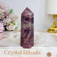Lavender Rose Quartz Tower 9cm