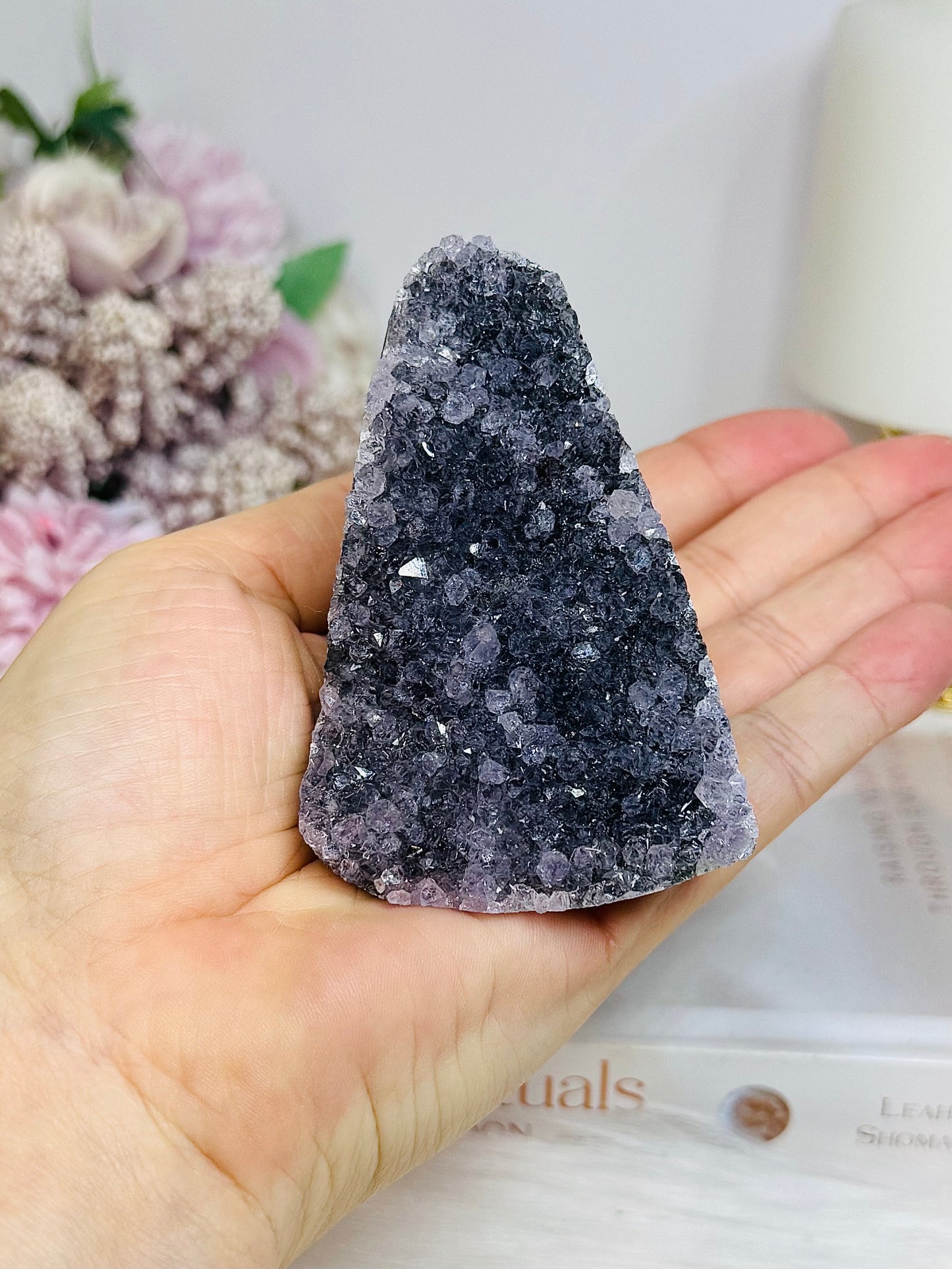 Amethyst Base Cut Cluster 8cm
