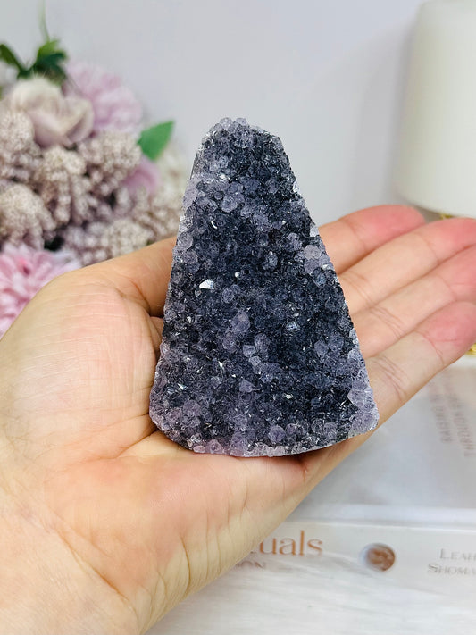 Amethyst Base Cut Cluster 8cm