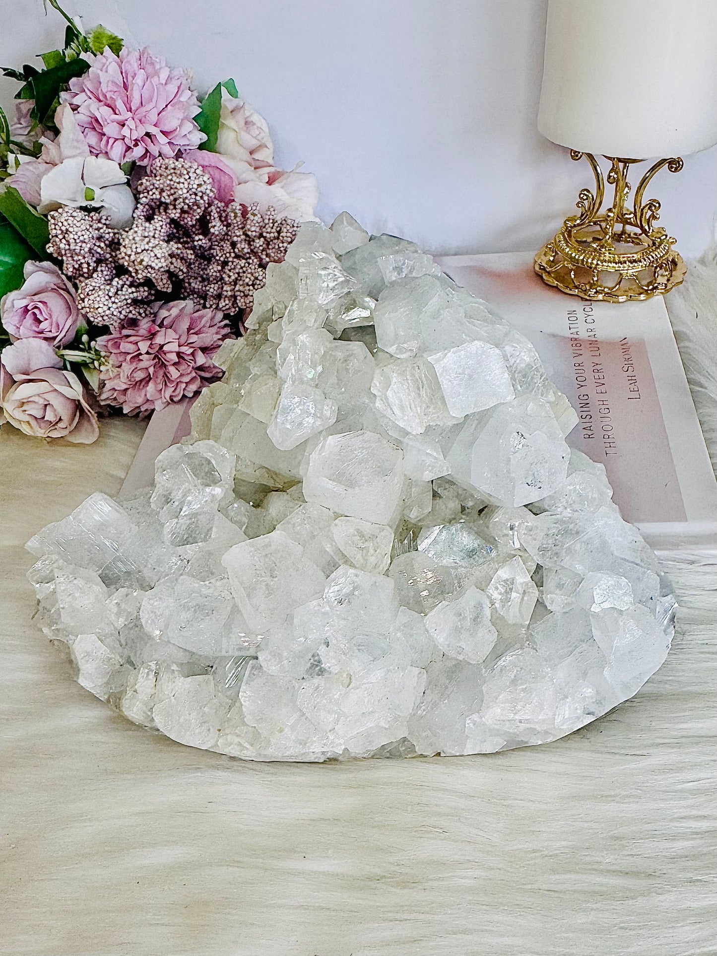 ⚜️ SALE ⚜️ Collectors Piece ~ High Grade Huge Natural White Apophyllite Cluster 1.79KG