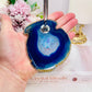 Perfect Desk Accessory ~ Blue Agate Slab Pen Holder