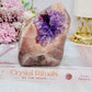 Absolutely FABULOUS 807gram Pink Amethyst X Amethyst High Grade Druzy Freeform From Brazil