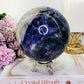 Huge Gorgeous 1.93KG Purple & Green Fluorite Sphere On Stand