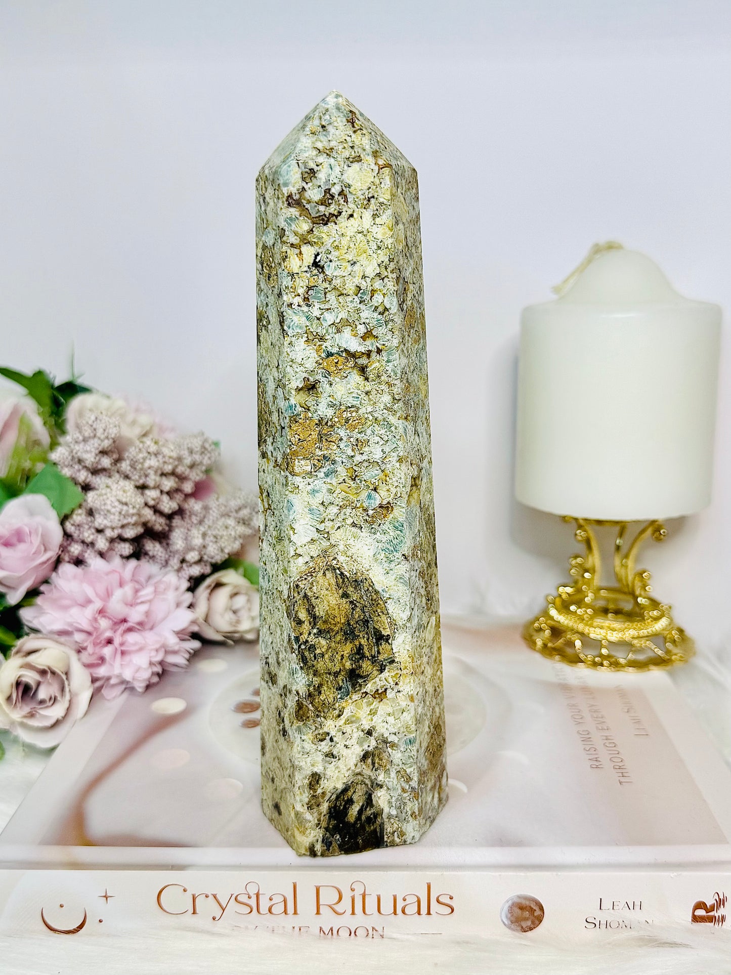 Large Chunky Mixed Blue Kyanite Tower 20cm 633g