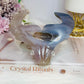 Druzy Agate Carved Bull Head On Stand 12cm