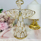 Large 16cm Rose Quartz Gold Angel with Vera Cruz