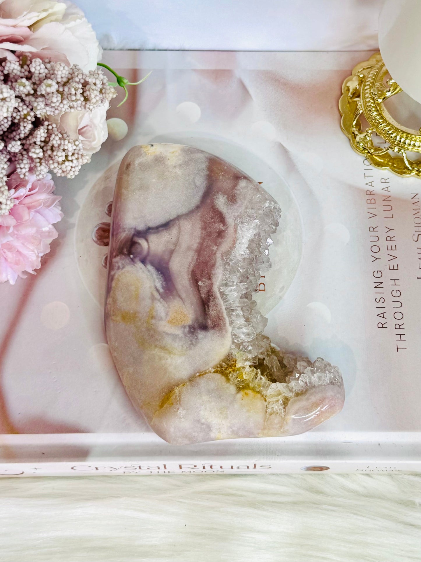 Druzy Pink Amethyst Chunky Freeform 13cm 446grams