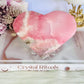 Absolutely Gorgeous Large Pink Opal Heart Carving On Stand 12cm