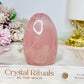 High Grade Rose Quartz Freeform 8.5cm 298g