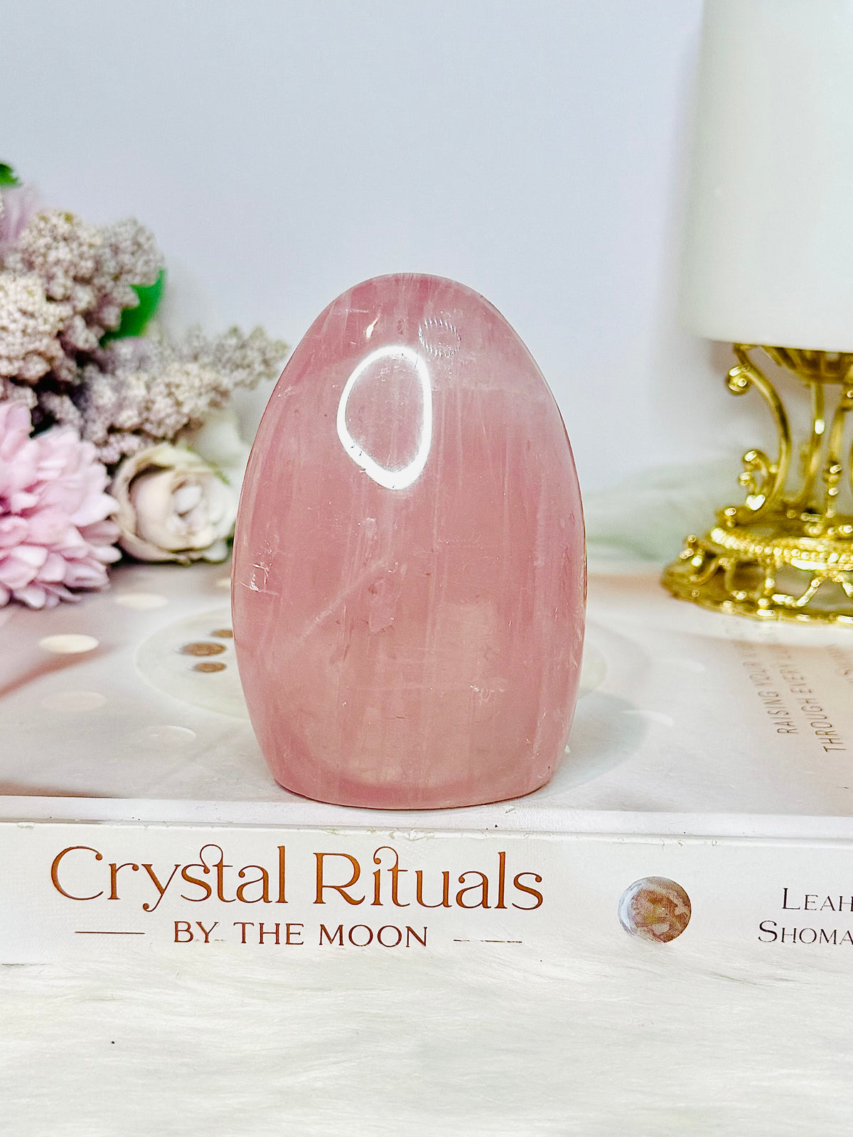 High Grade Rose Quartz Freeform 8.5cm 298g