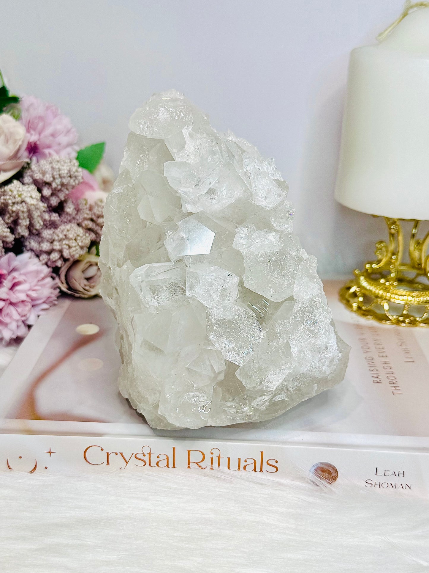 Clear Quartz Cluster (some broken points) 13cm 1.09KG Reduced