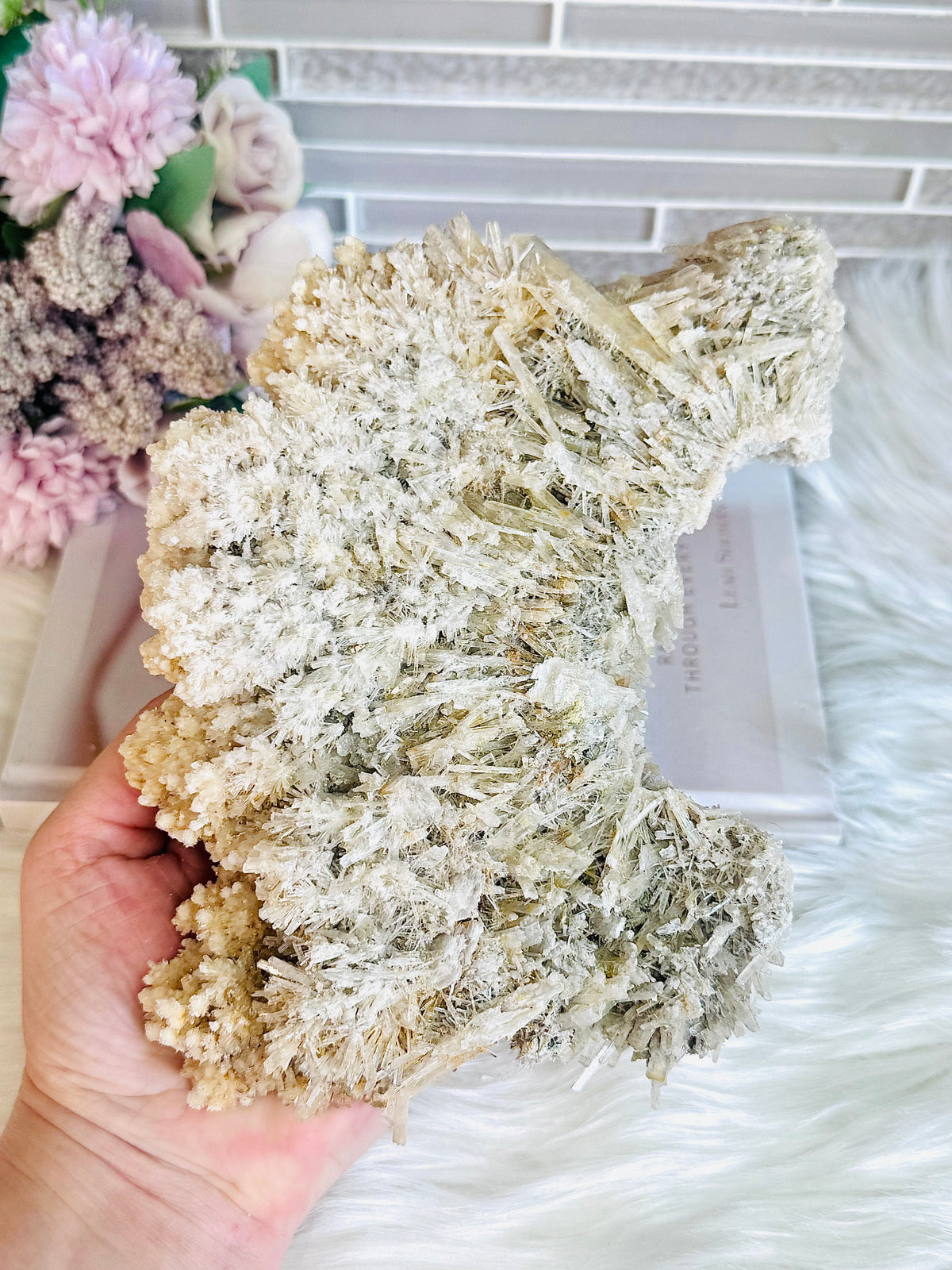 Large Natural Gypsum Selenite Specimen 21cm 578g