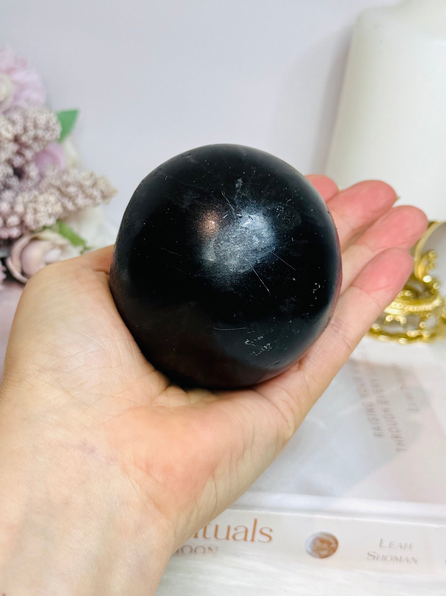 Large Druzy Amethyst Sphere on Stand 405g