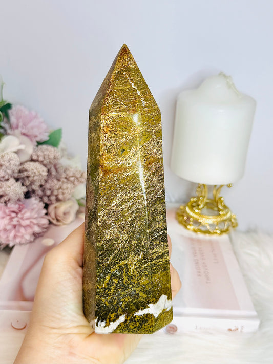 Large Ocean Jasper Tower 18cm 739g