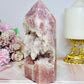 High Grade Druzy Pink Amethyst Tower 15cm 695g