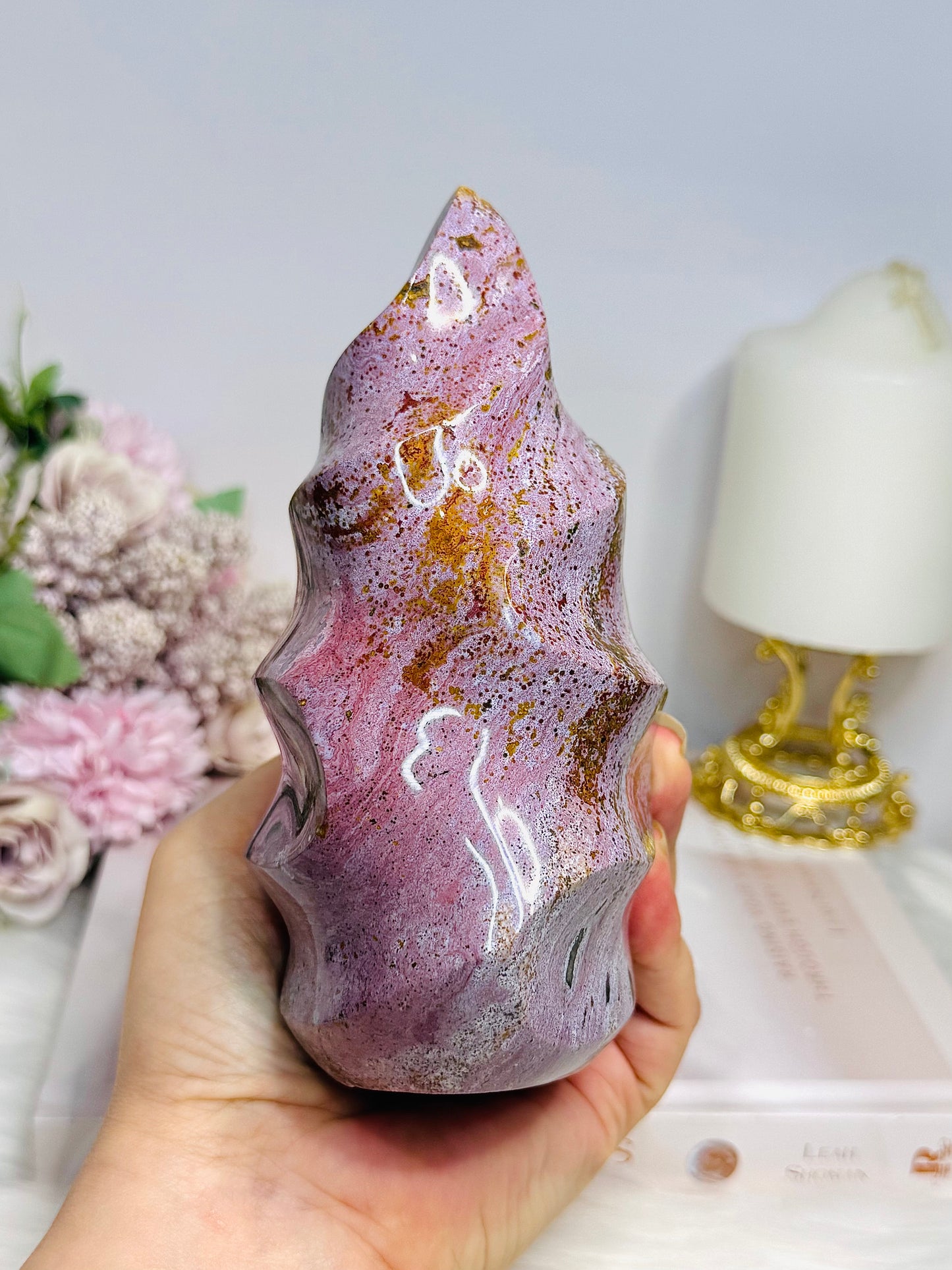 Large High Grade Ocean Jasper Flame 15cm 852g