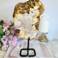 Large Pink Amethyst Slab on Stand 25cm