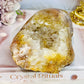 Large Natural 13cm 691 Pink Amethyst Druzy Freeform
