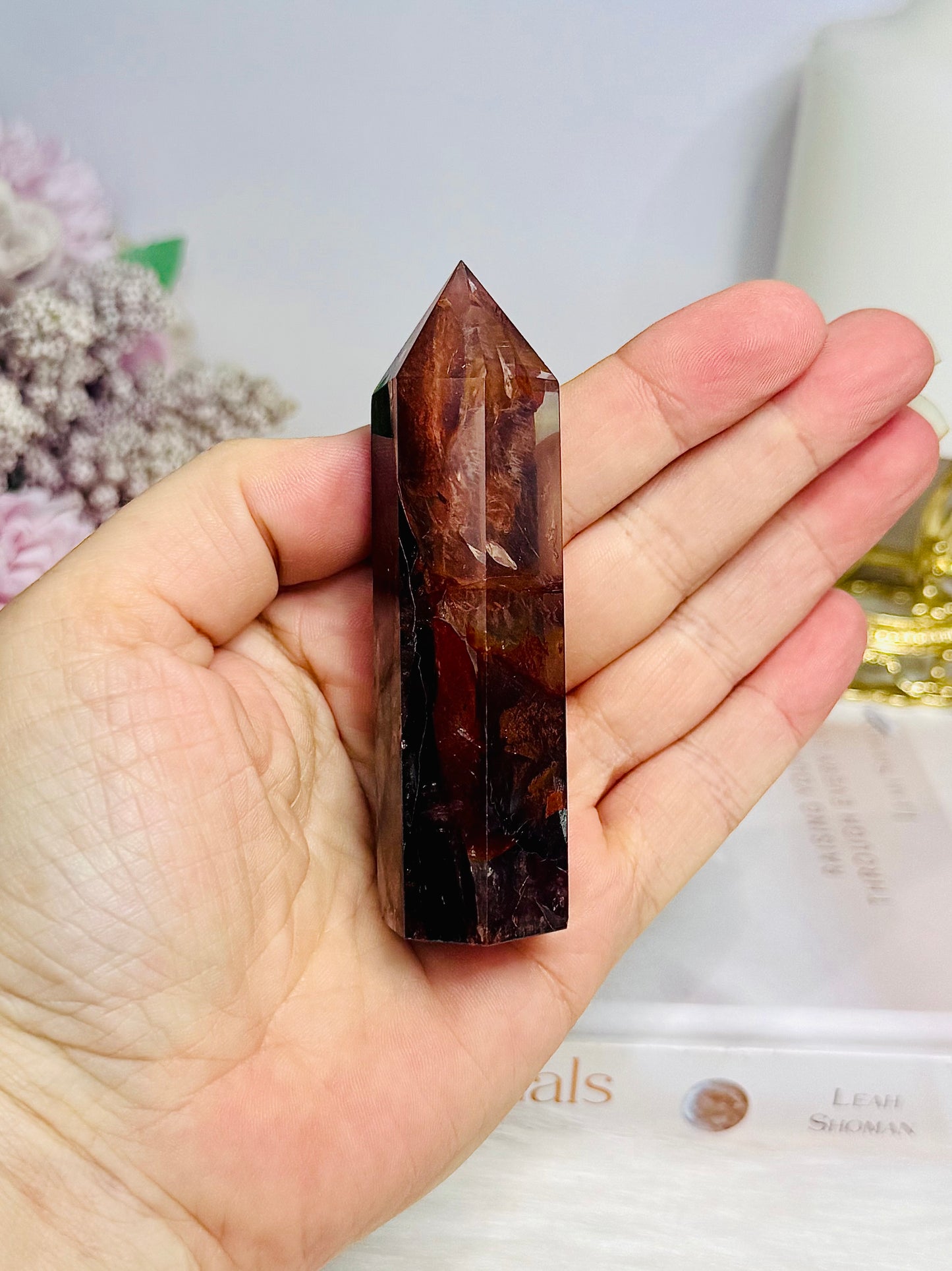 High Grade Fire Quartz Tower 8.5cm