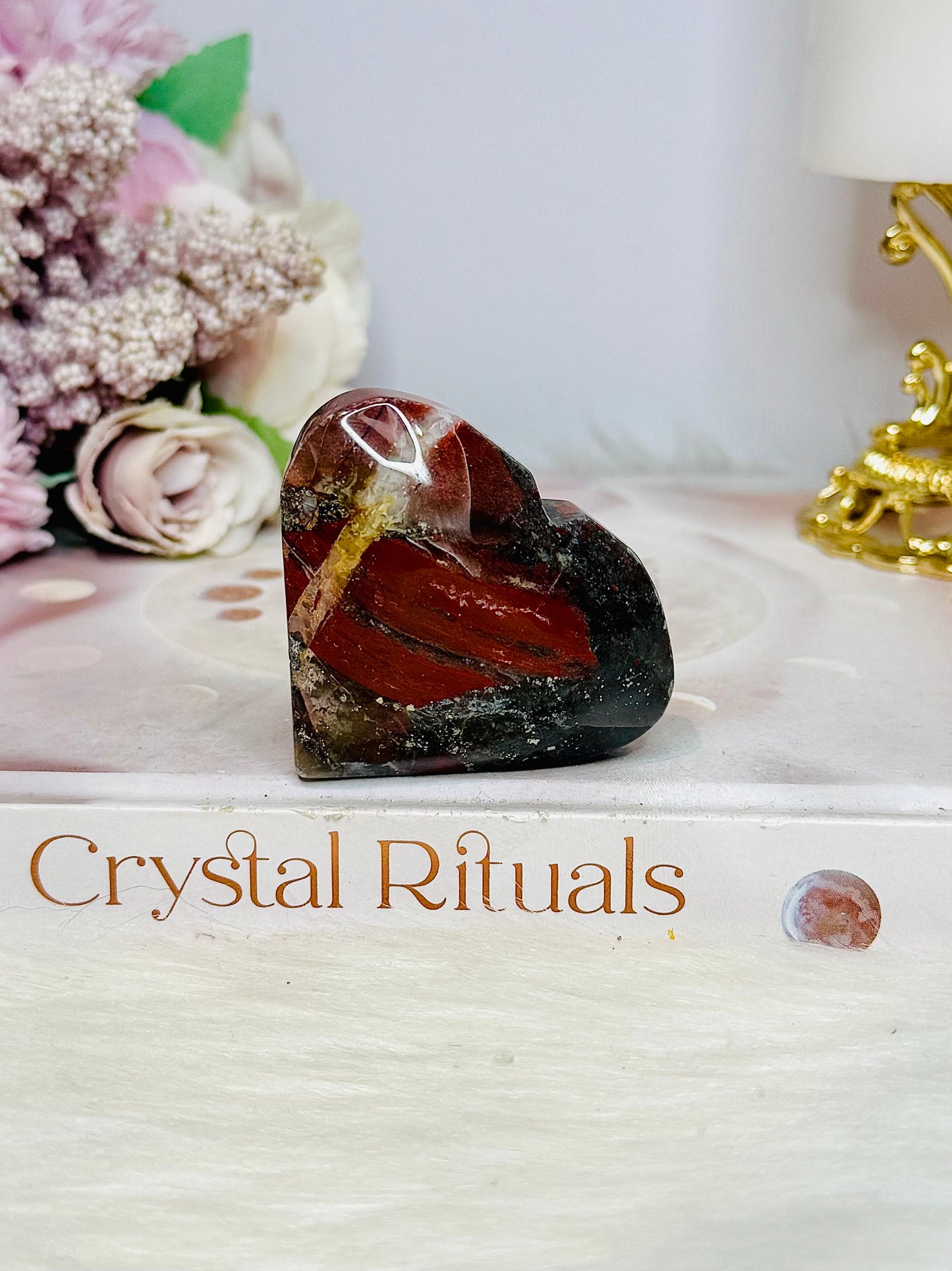 Bloodstone Heart 6cm