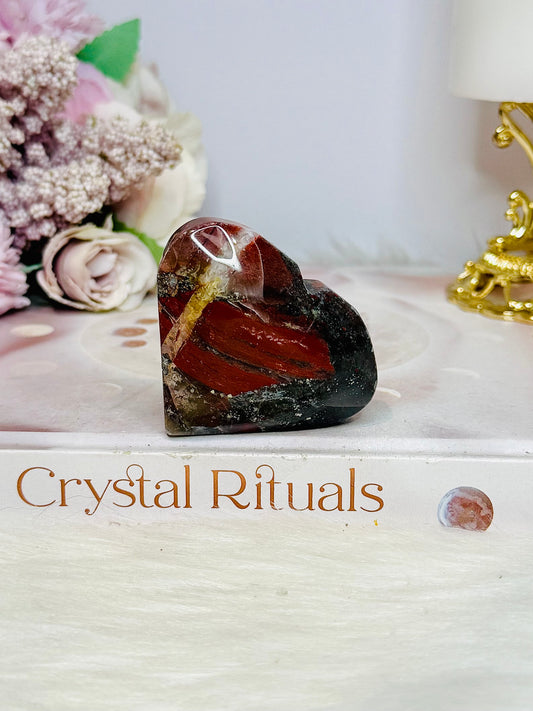 Bloodstone Heart 6cm