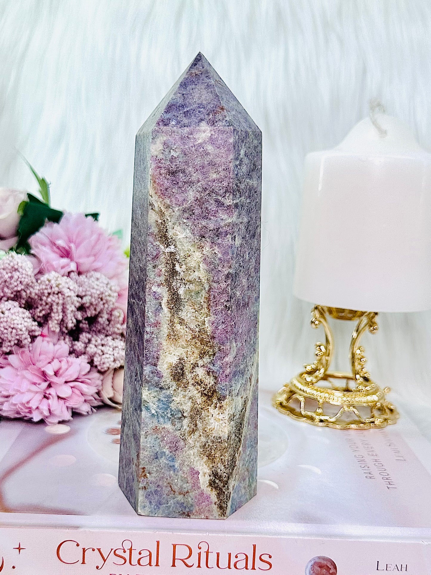 Absolutely Stunning Large Chunky 17cm 838gram Ruby In Kyanite Tower