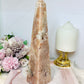 Large Druzy Pink Amethyst Obelisk | Tower 23cm