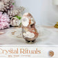 Druzy Flower Agate Egg On Stand 5.5cm