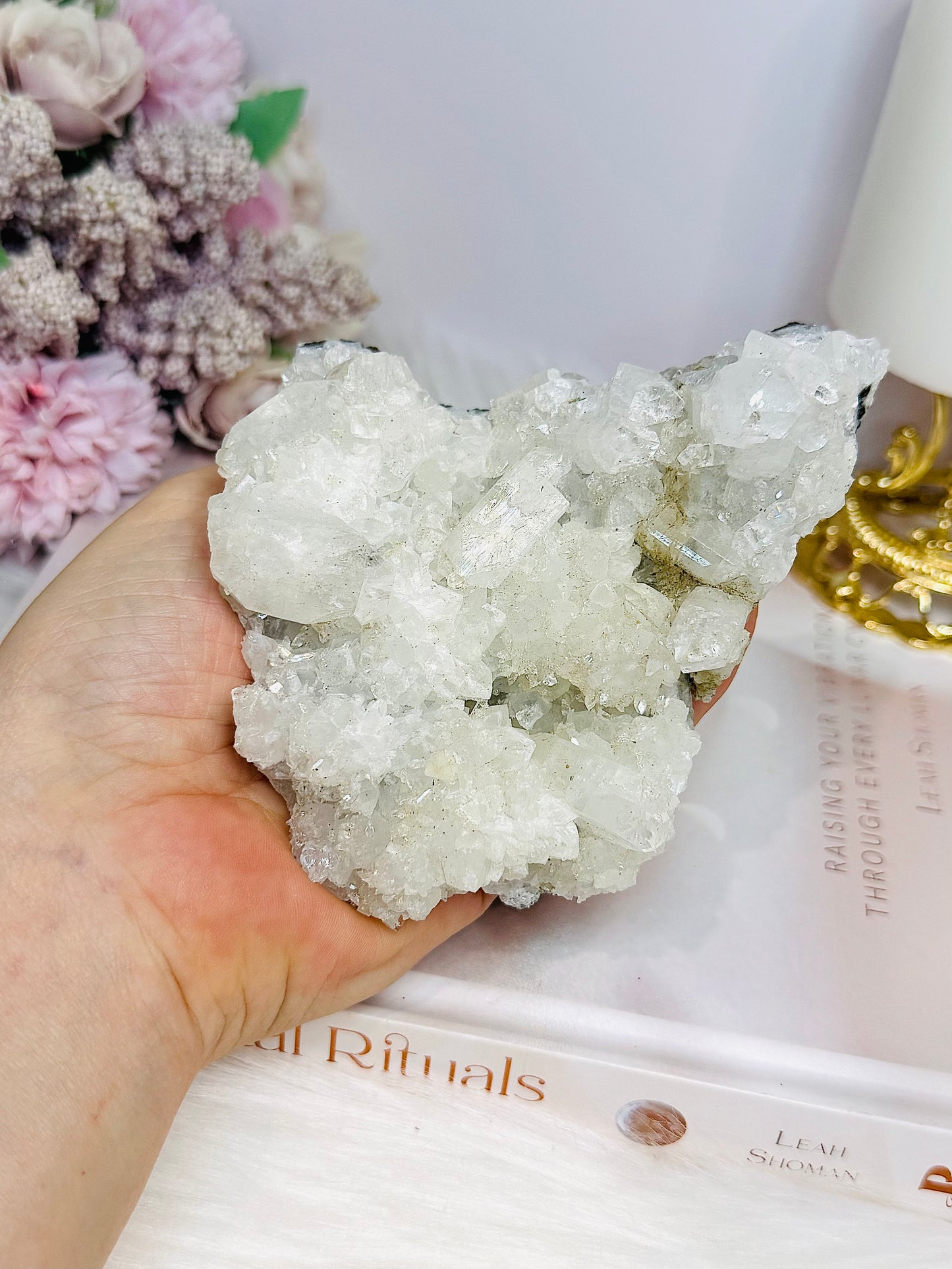 Natural Apophyllite Cluster 354g