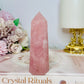 High Grade Rose Quartz Tower 10cm