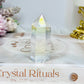 High Grade Clear Quartz Angel Aura Tower 6cm