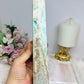 Large Blue Hemimorphite Druzy Tower 24cm