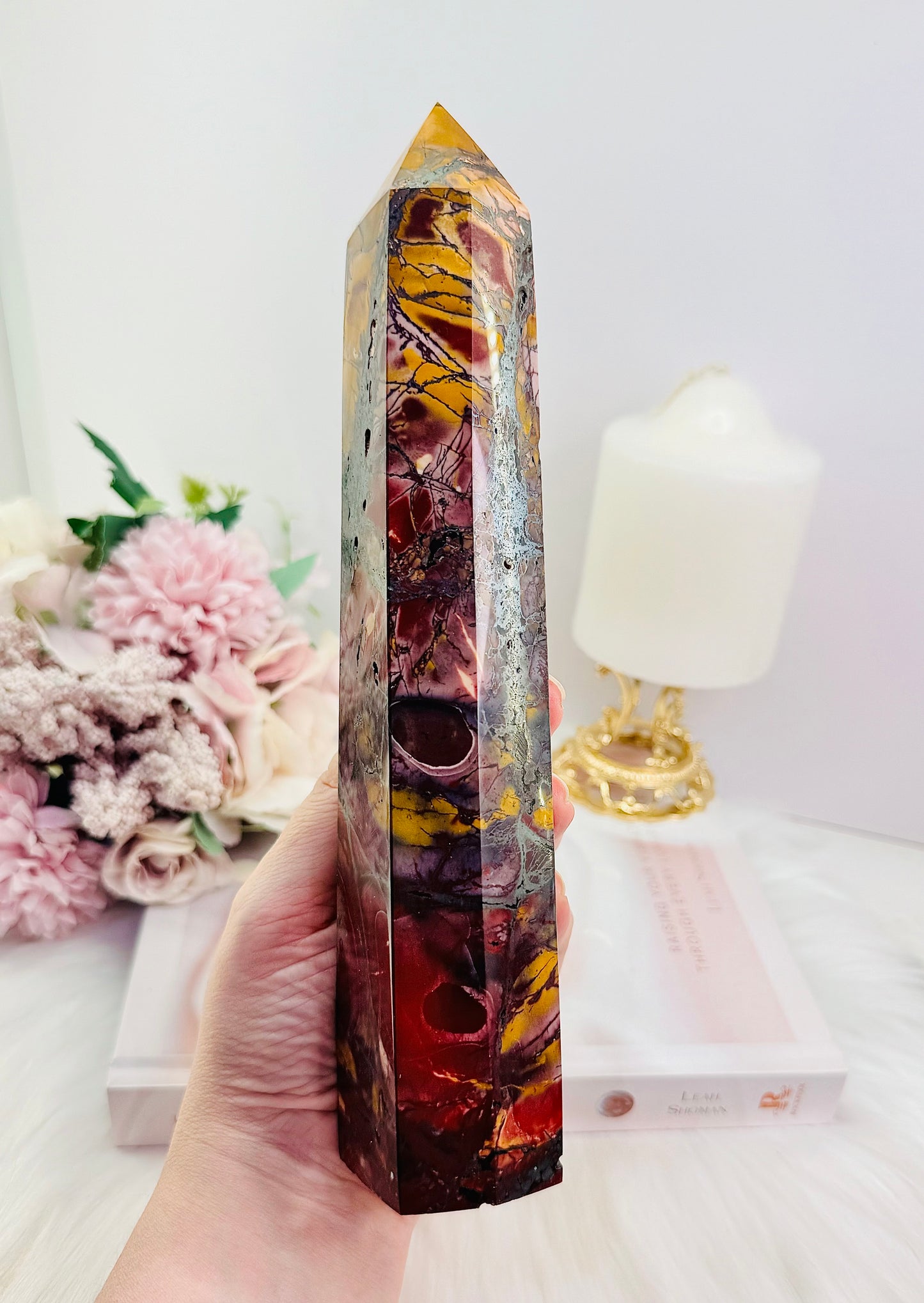 Incredibly Gorgeously Large Chunky 23.5cm Natural Mookaite Jasper Tower | Generator