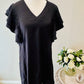 Black Dress with Ruffle Sleeves Size Medium