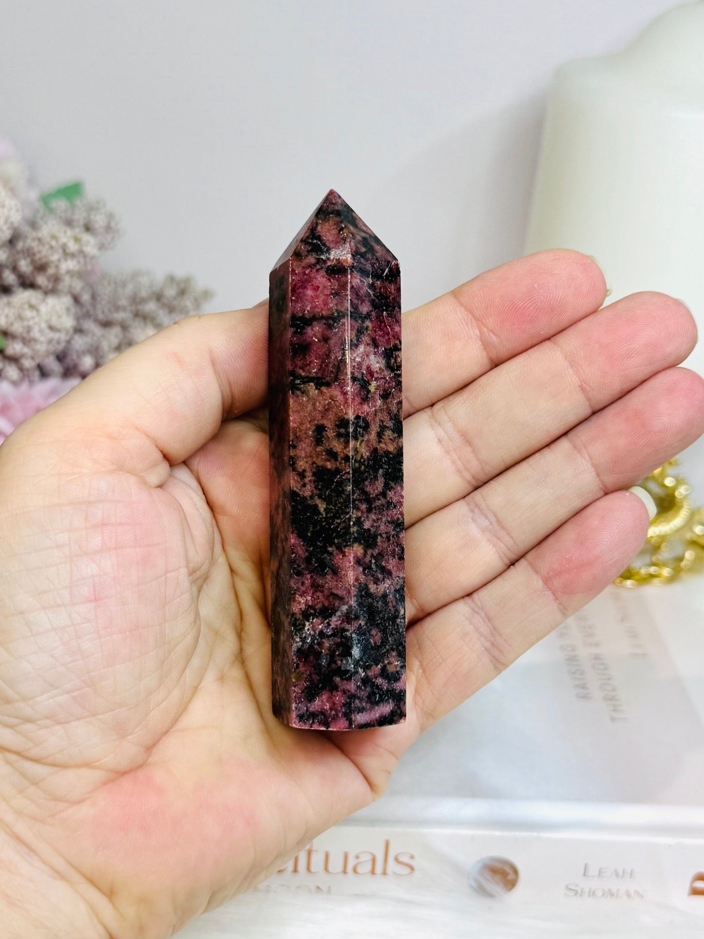 Rhodonite Tower 9.5cm