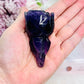 Natural Tranquilizer ~ Stunning Chunky Purple Amethyst Rose Carving 7.5cm