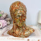 Large Red Vein Jasper Carved American Indian Chief 17cm 1.65KG